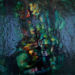 Reflections,2025 Acrylic on Canvas 27x27