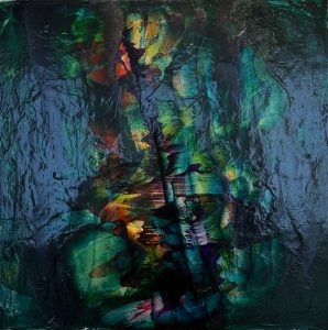Reflections,2025 Acrylic on Canvas 27x27
